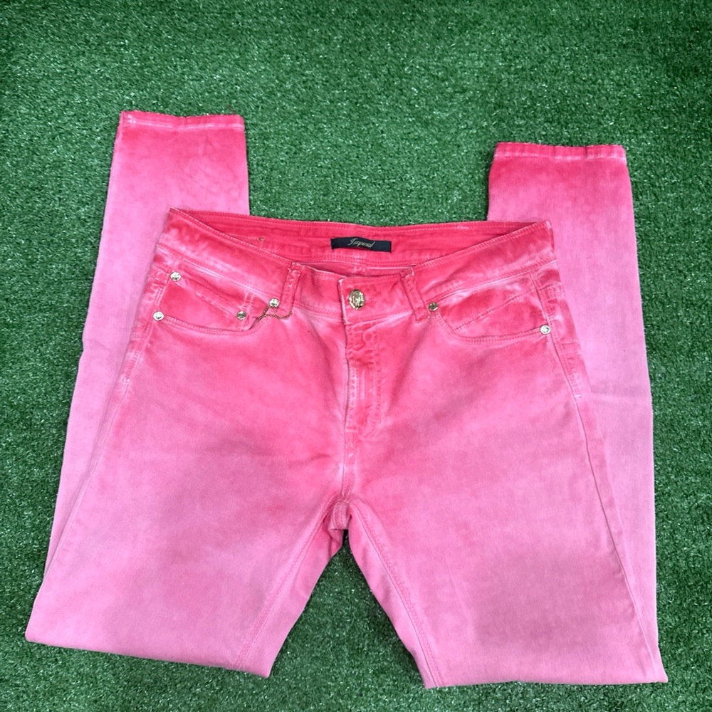 Vibrant Pink Skinny Jeans for Women strechy